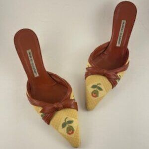 Manolo Blahnik heeled mules size 9